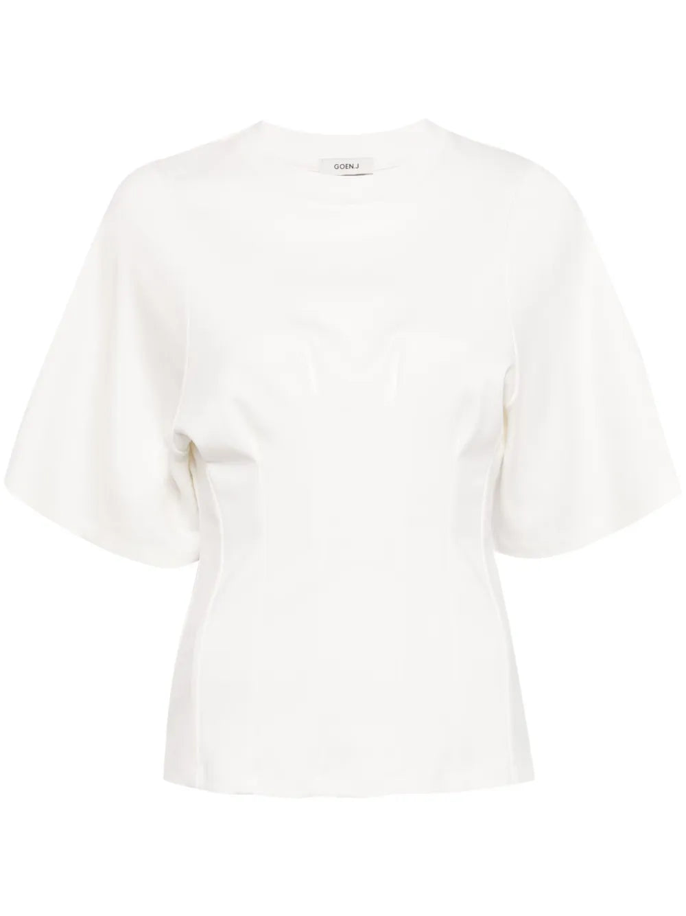 Ruched-Detailing Cotton T-Shirt