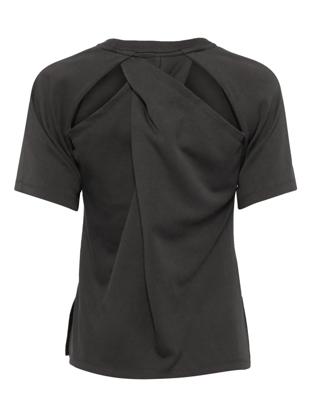 Twist-Detailing Cotton T-Shirt