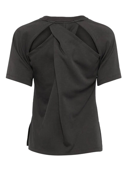 Twist-Detailing Cotton T-Shirt