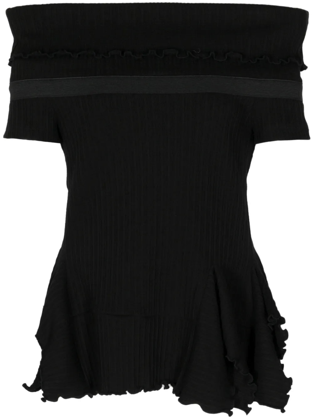 Off-Shoulder Cotton-Blend Top