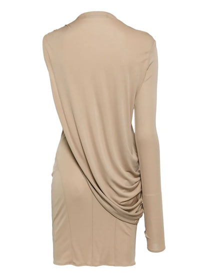 Assimetric Draped Dress