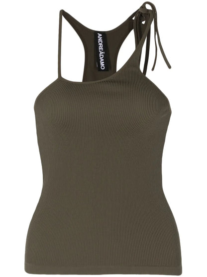 Asymmetric Ribbed Tank Top
