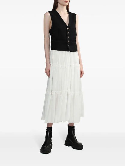 Button-Up Textured Waistcoat
