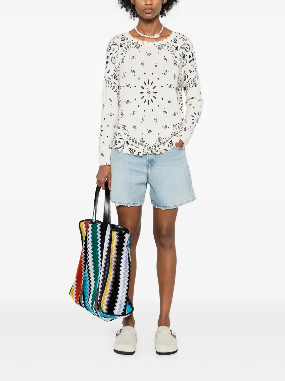 Mela Bandana-Print Jumper