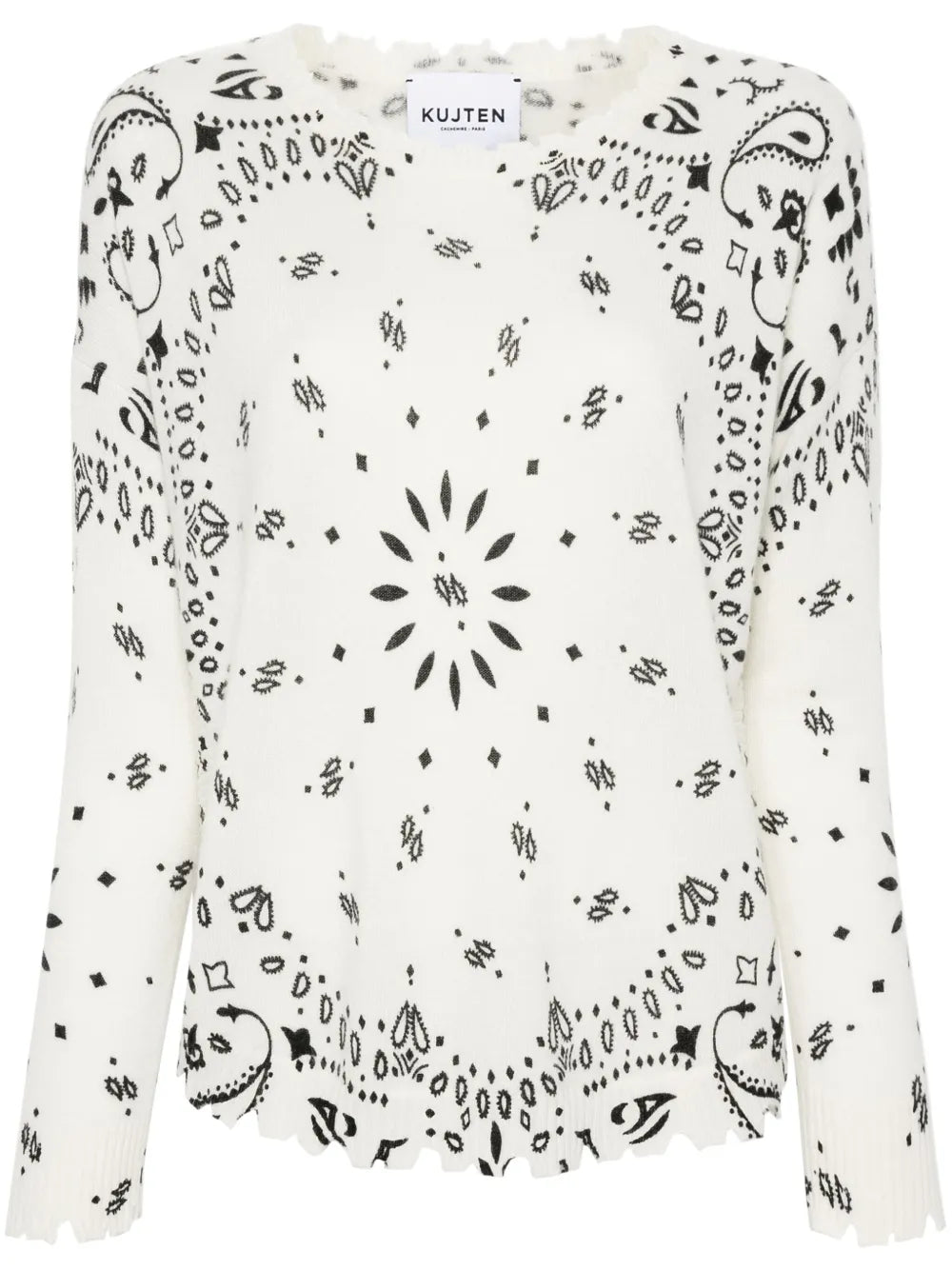 Mela Bandana-Print Jumper