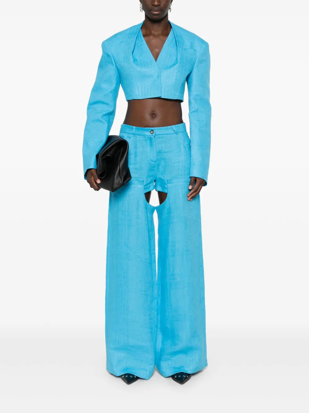 High-Waist Wide-Leg Trousers