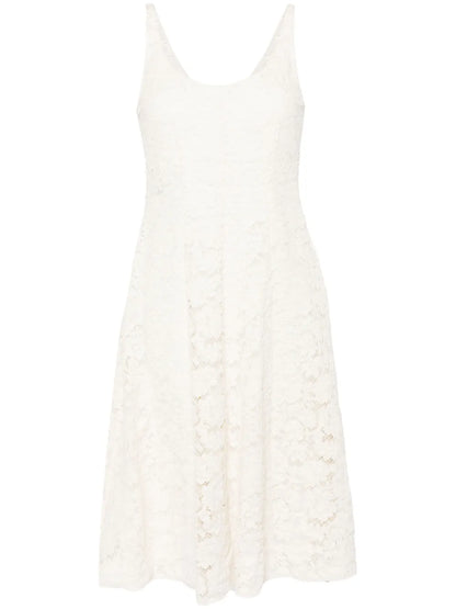 Floral-Lace A-Line Dress