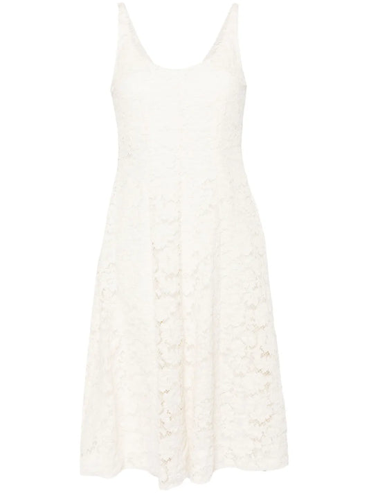 Floral-Lace A-Line Dress