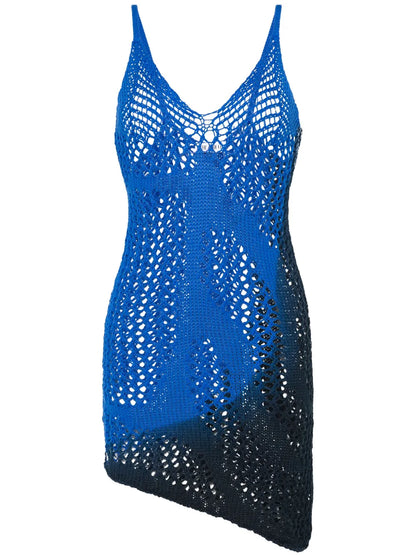 Crochet-Knit Mini Dress