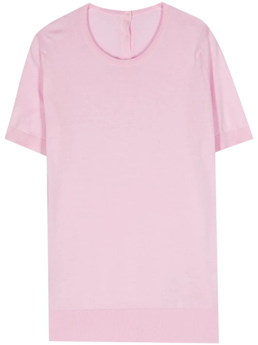 Fine-Ribbed Cotton Top