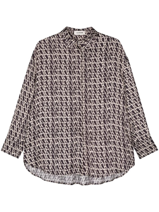 Flint Monogram-Print Shirt
