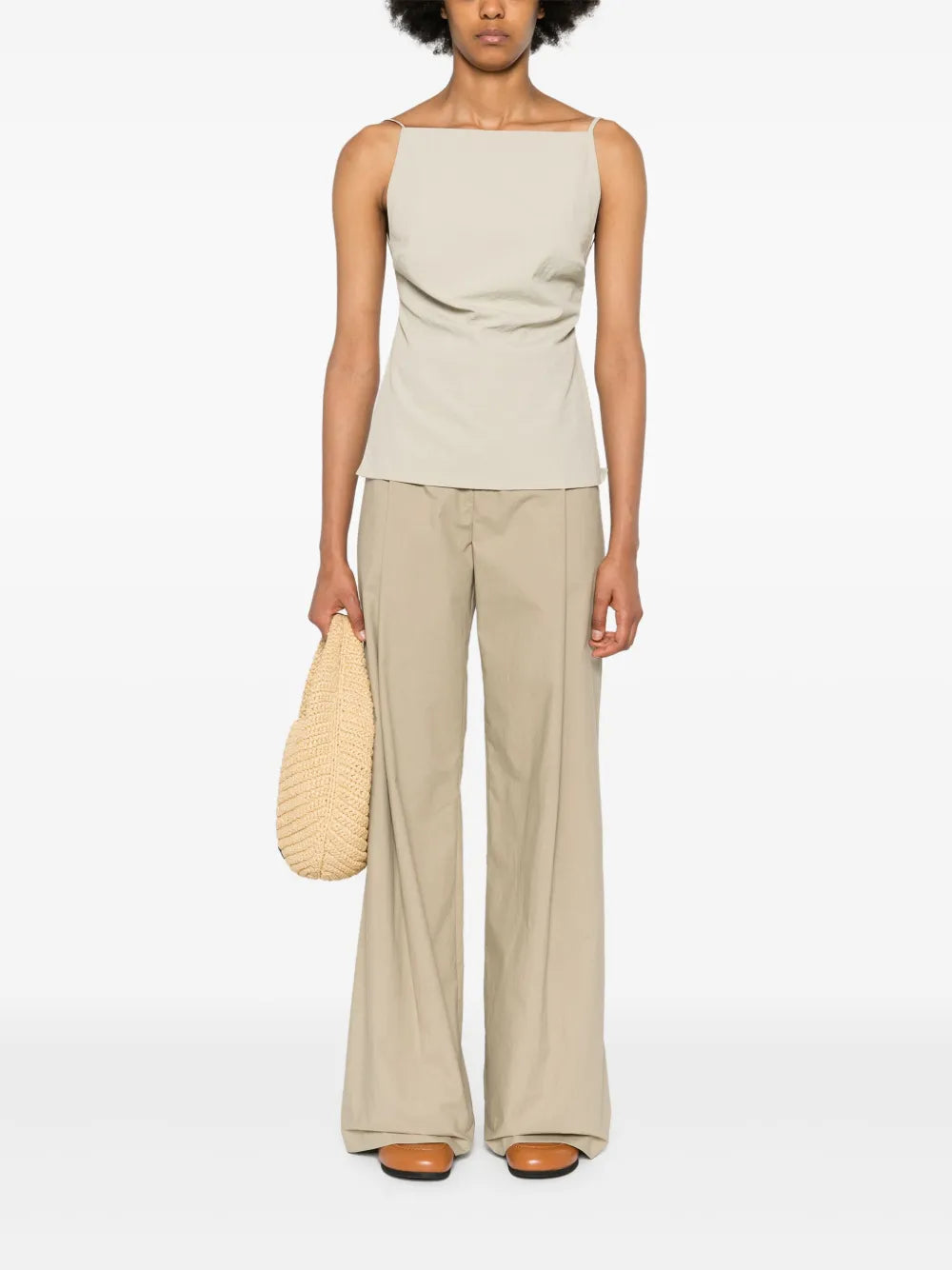 Wellen Poplin Palazzo Pants