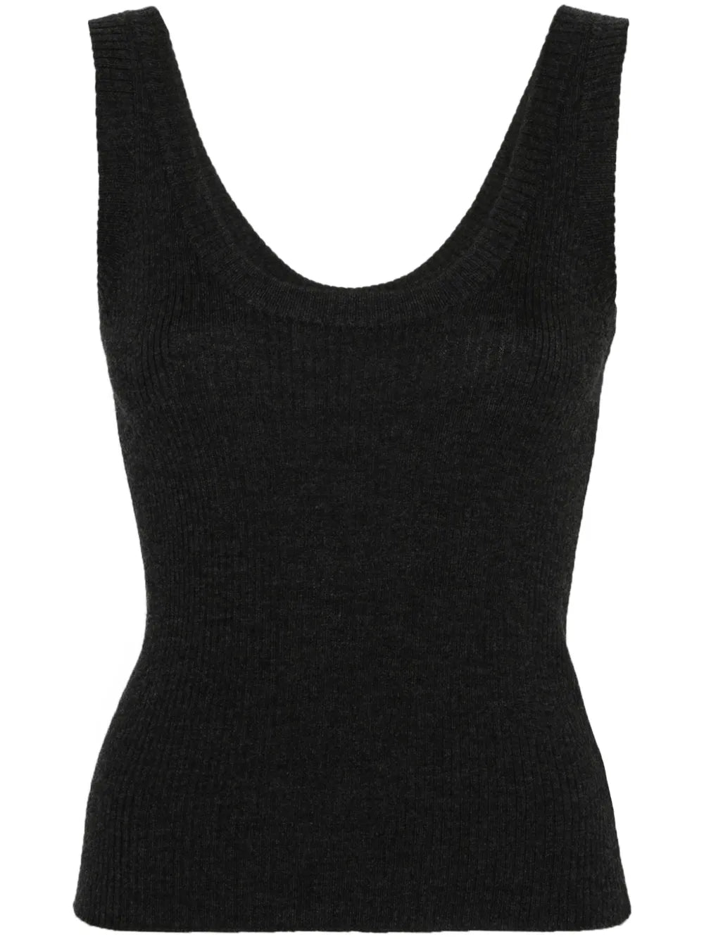 Monili-Chain Ribbed-Knit Top