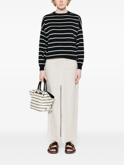 Striped Cotton Blend Jumper
