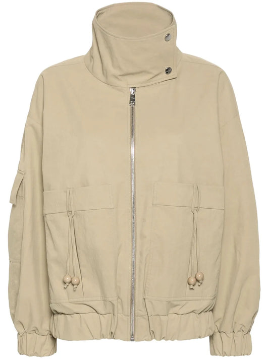 Quinto Funnel-Neck Bomber Jacket