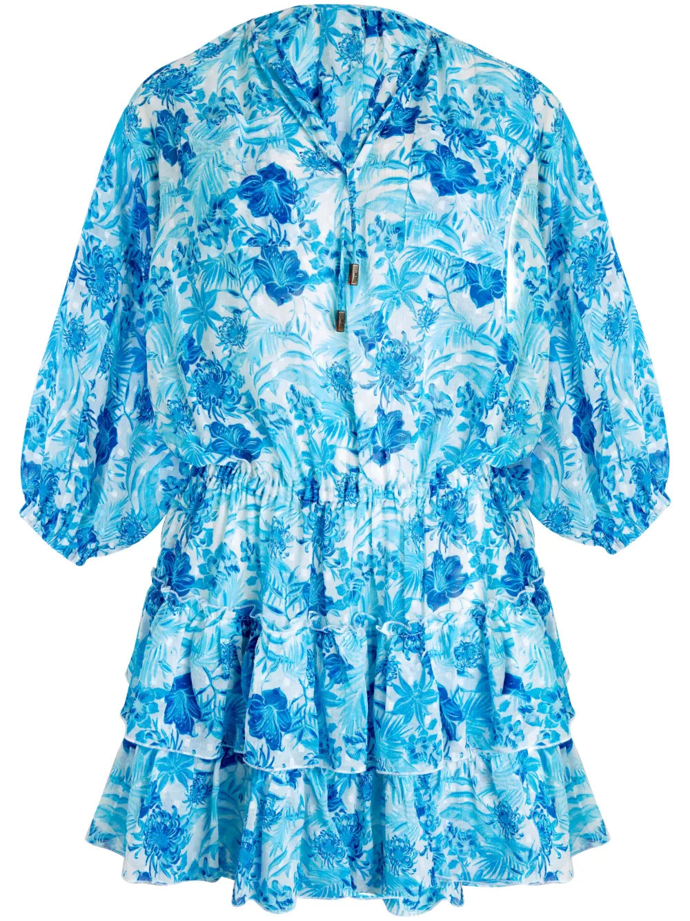 Floral-Print Short Dress