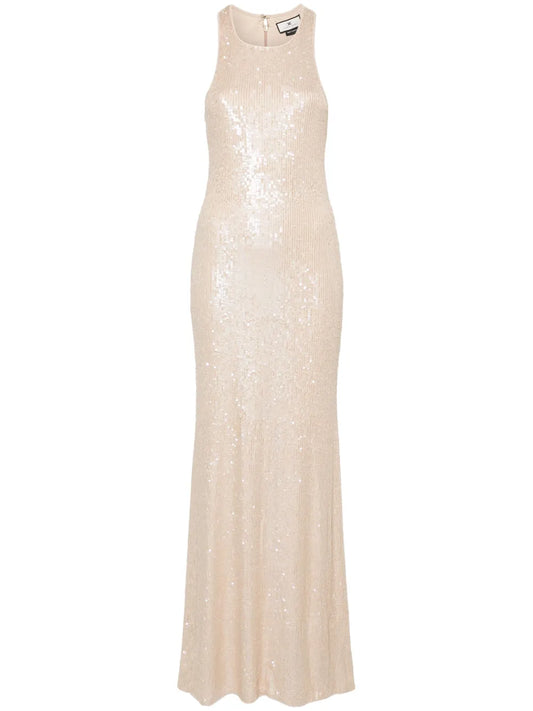 Racerback Sequined Gown