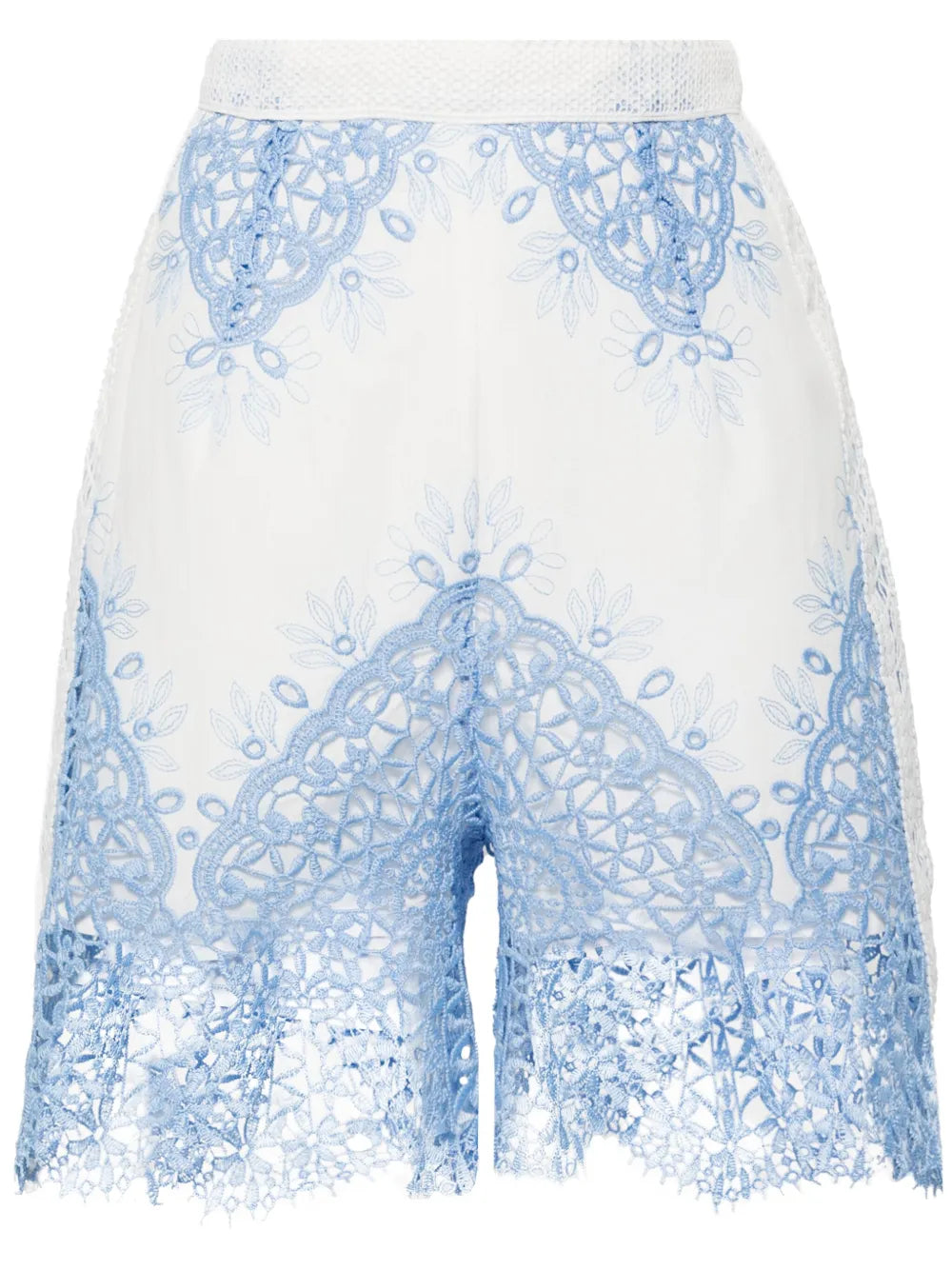 Layla Lace-Embroidered Shorts