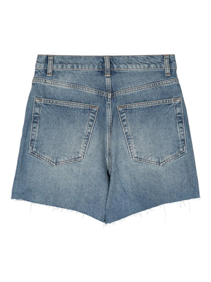 High-Rise Denim Shorts