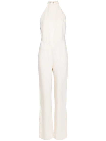 Halterneck Open-Back Jumpsuit