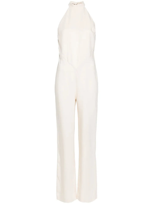 Halterneck Open-Back Jumpsuit