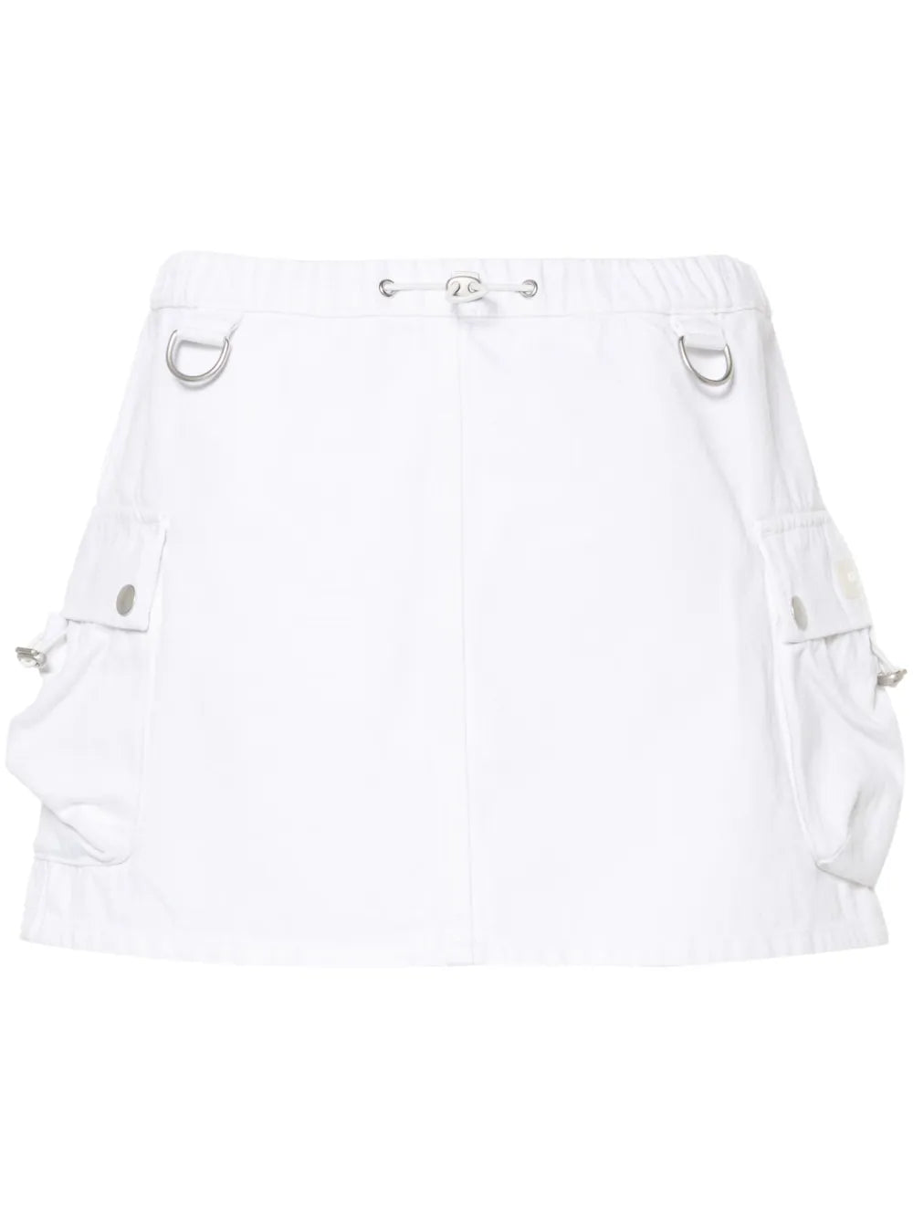 Denim Cargo Mini Skirt