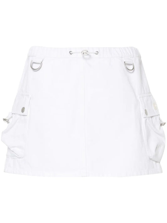 Denim Cargo Mini Skirt