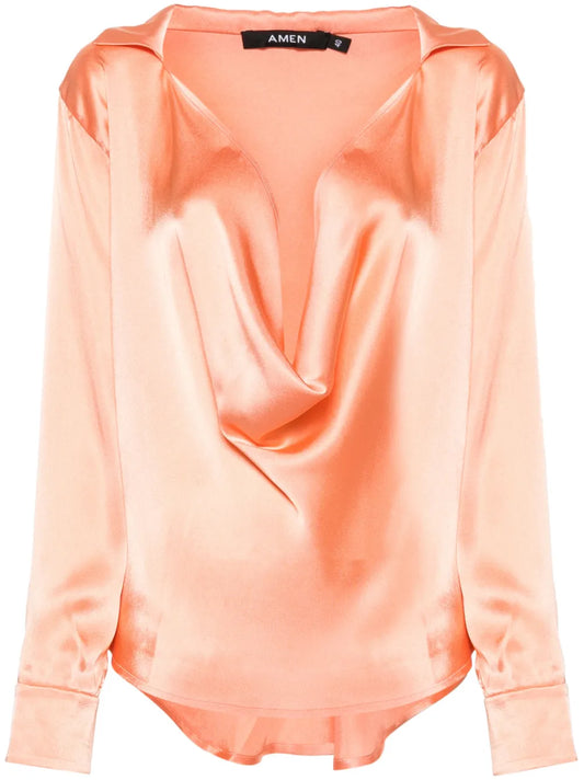 Anna Satin Blouse