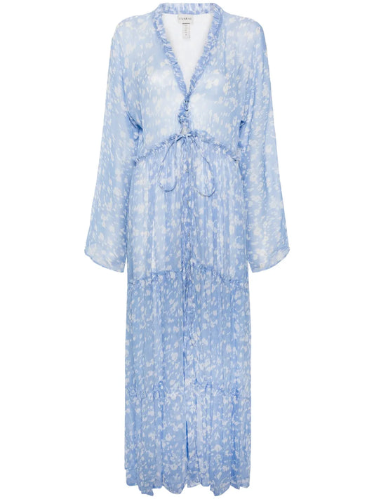 Talia Abstract-Print Maxi Dress