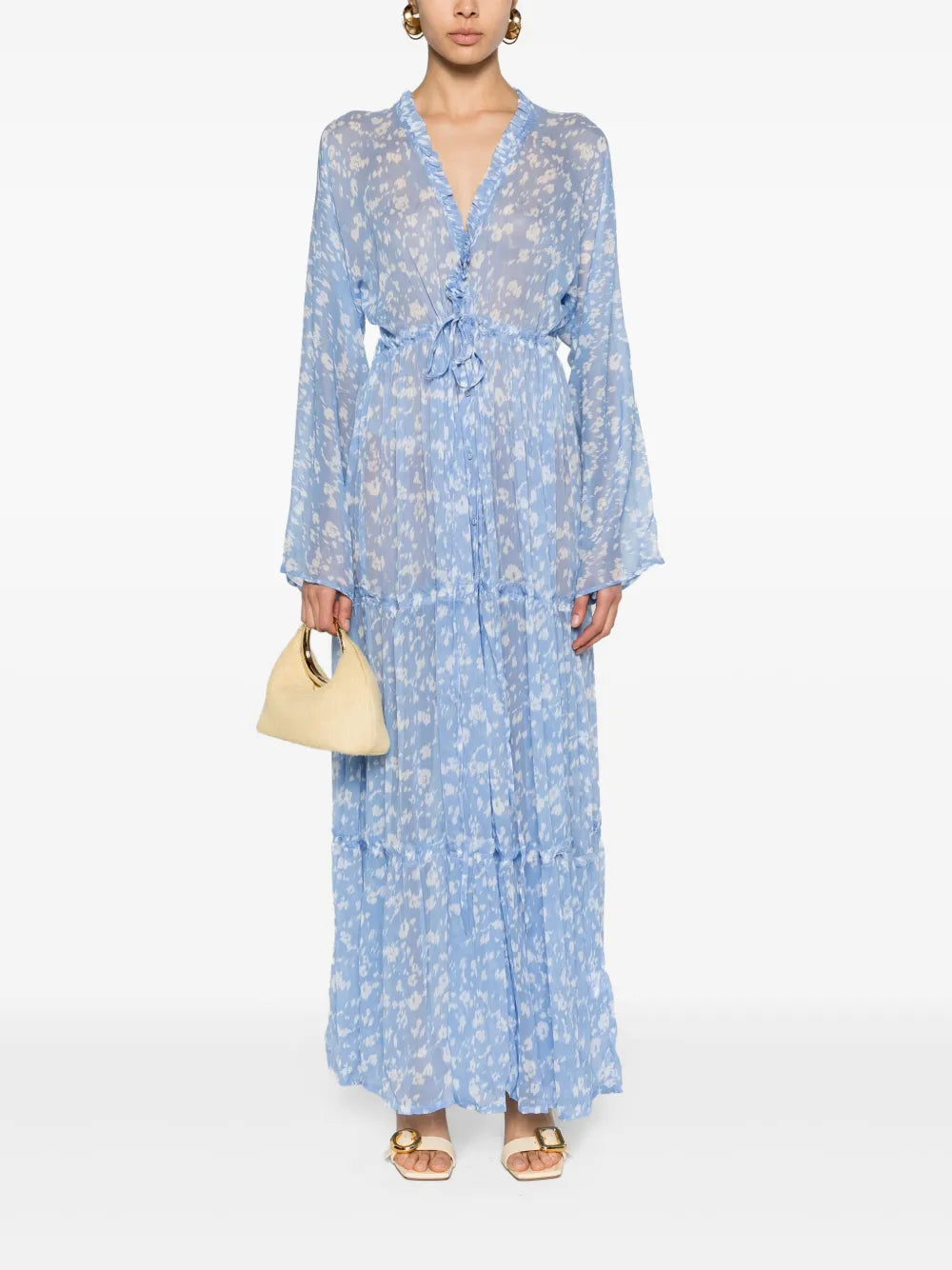 Talia Abstract-Print Maxi Dress