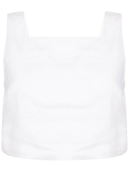 Saige Linen Crop Top