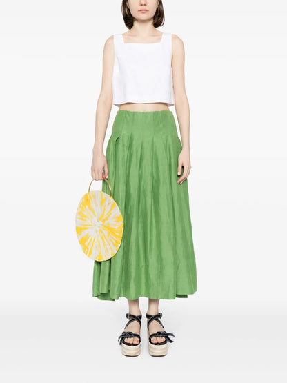 Saige Linen Crop Top