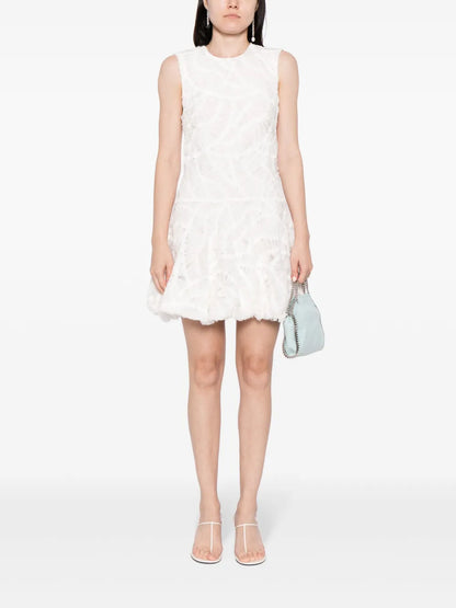 Vallan Ruffle-Detail Minidress