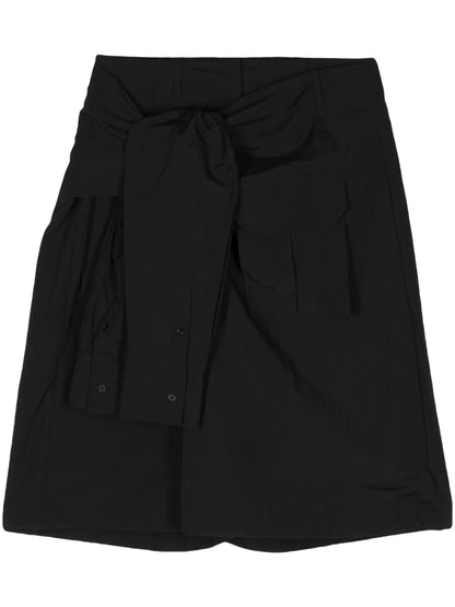 Tied Sleeves Skorts