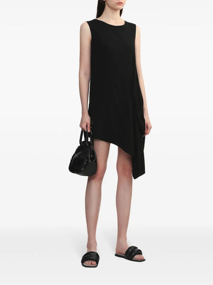 Draped Asymmetric Minidress