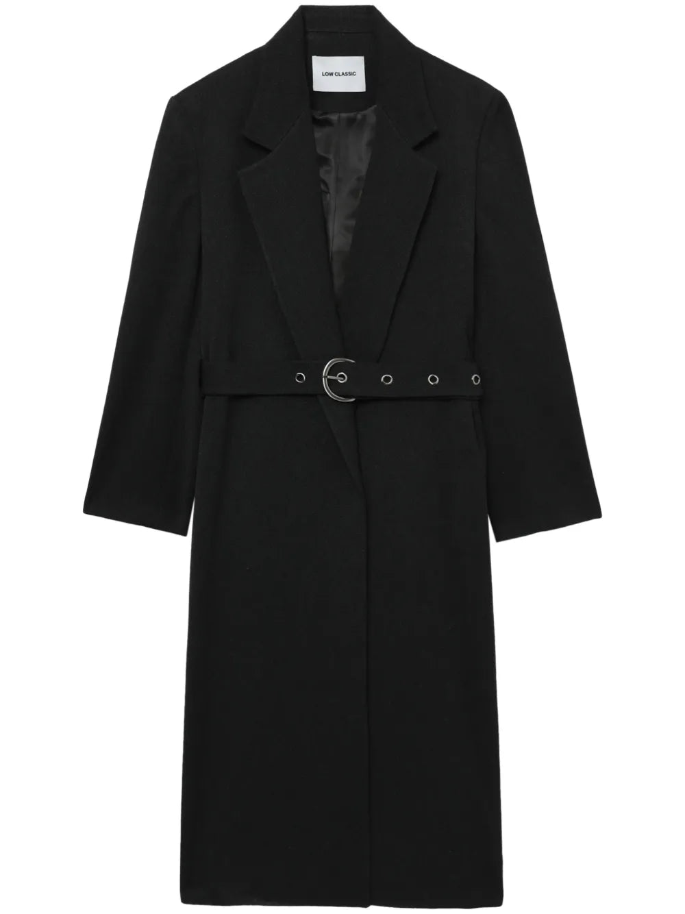 Belted Single-Breasted Coat
