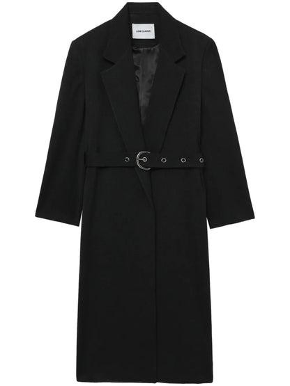 Belted Single-Breasted Coat