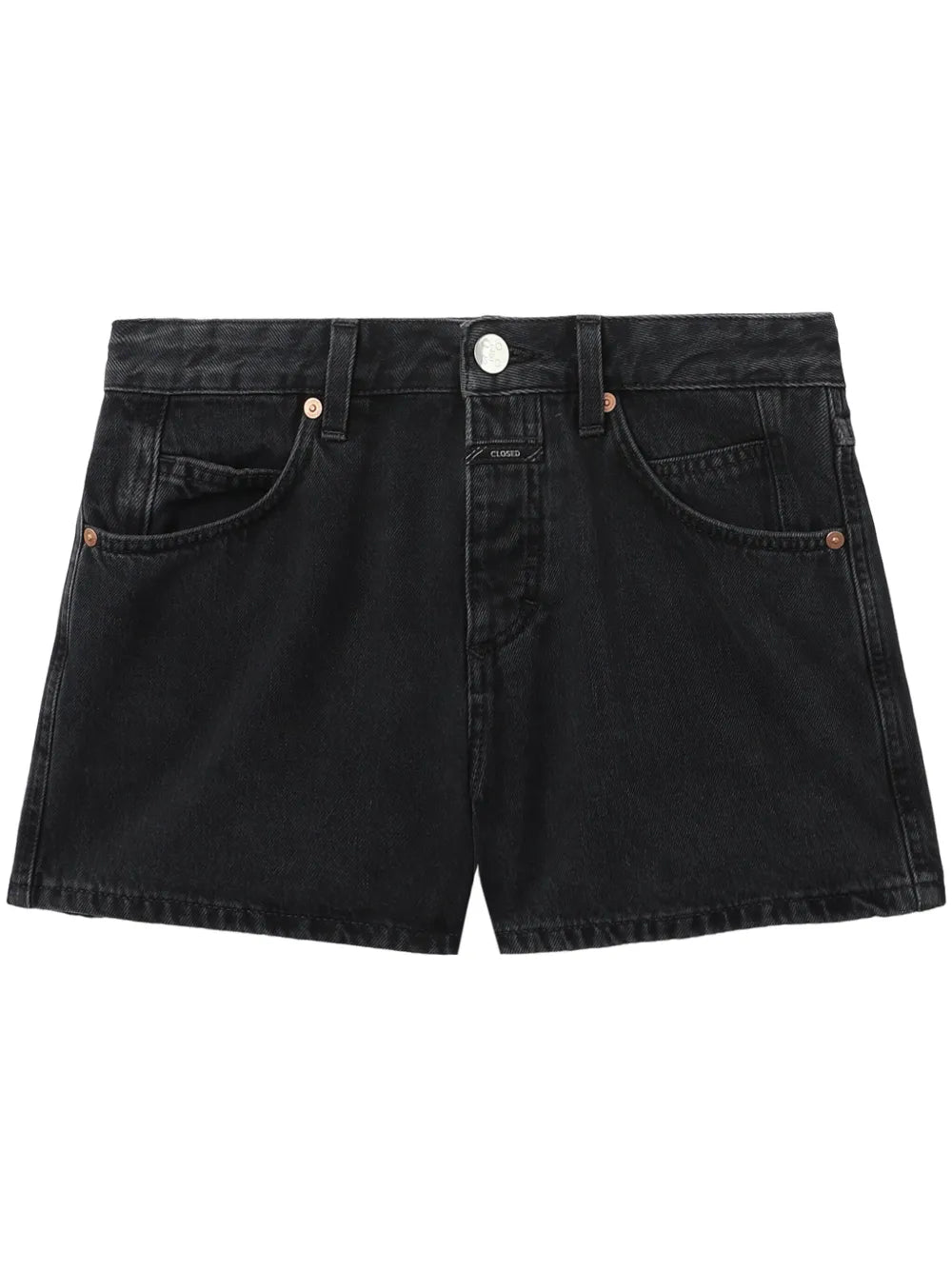 Mid-Rise Denim Shorts