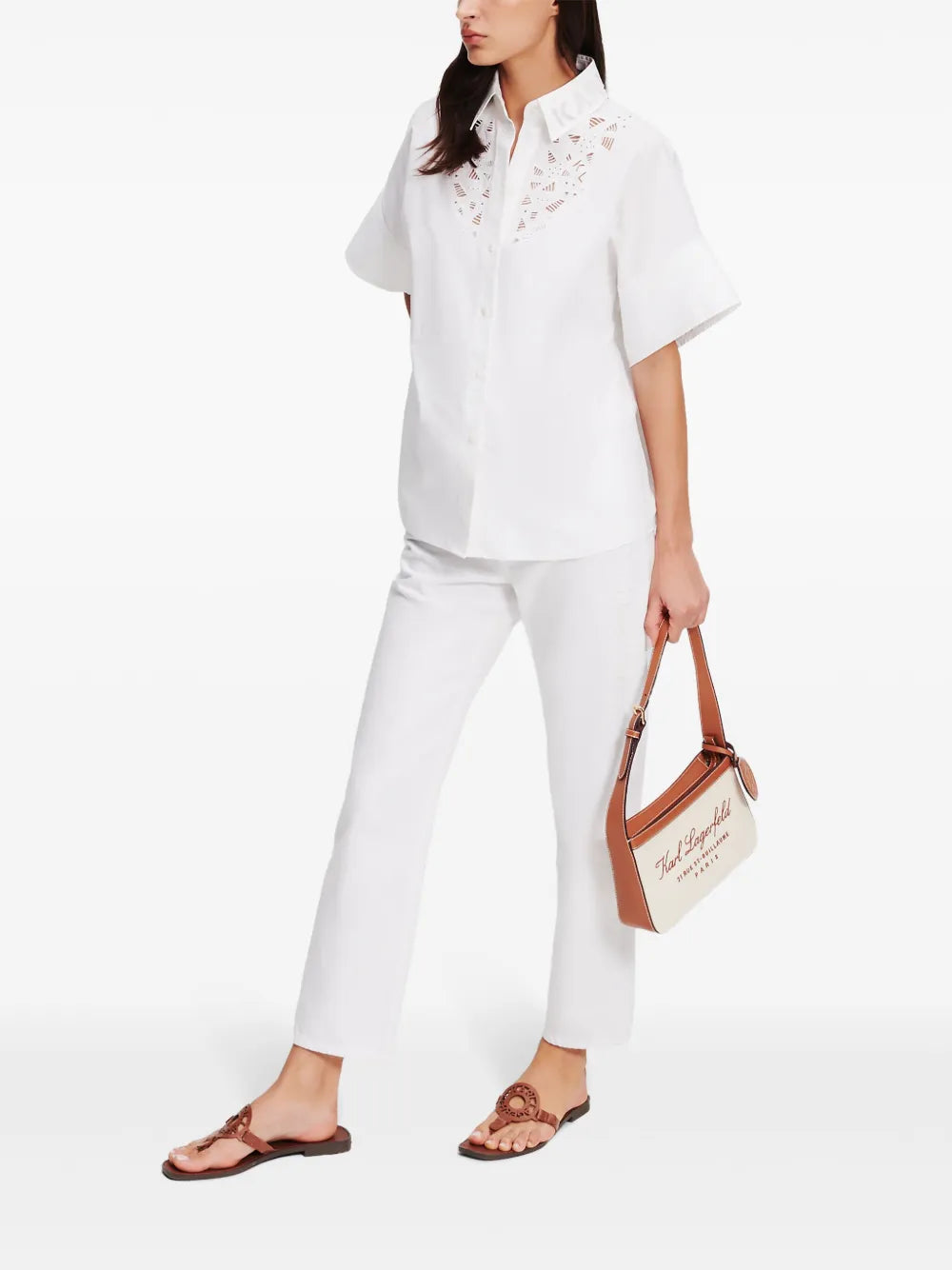 Embroidered Button-Up Shirt
