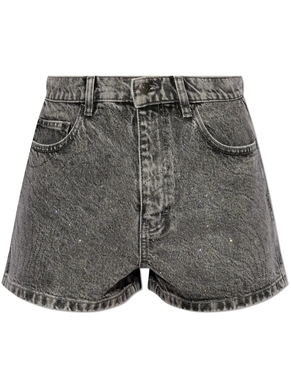 Acid-Wash Denim Shorts