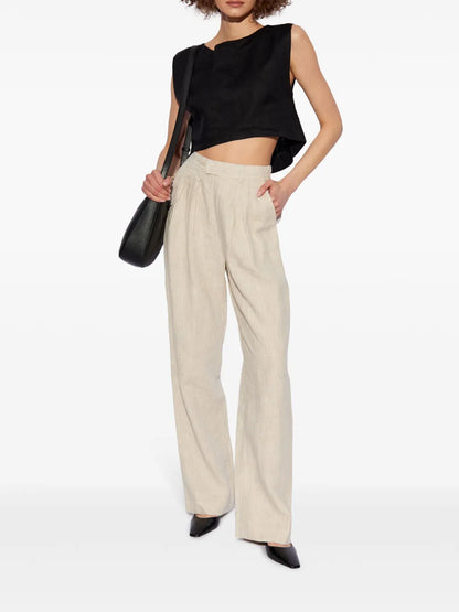 Martina Linen Crop Top