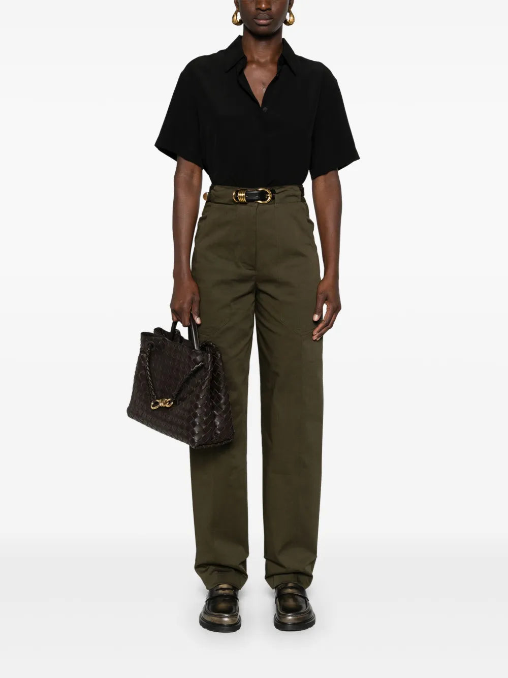 Short-Sleeve Silk Shirt