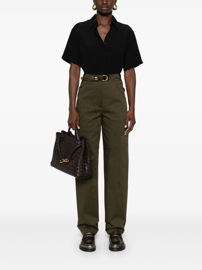 Short-Sleeve Silk Shirt