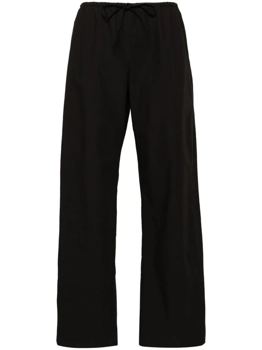 Drawstring-Waist Organic Cotton Trousers