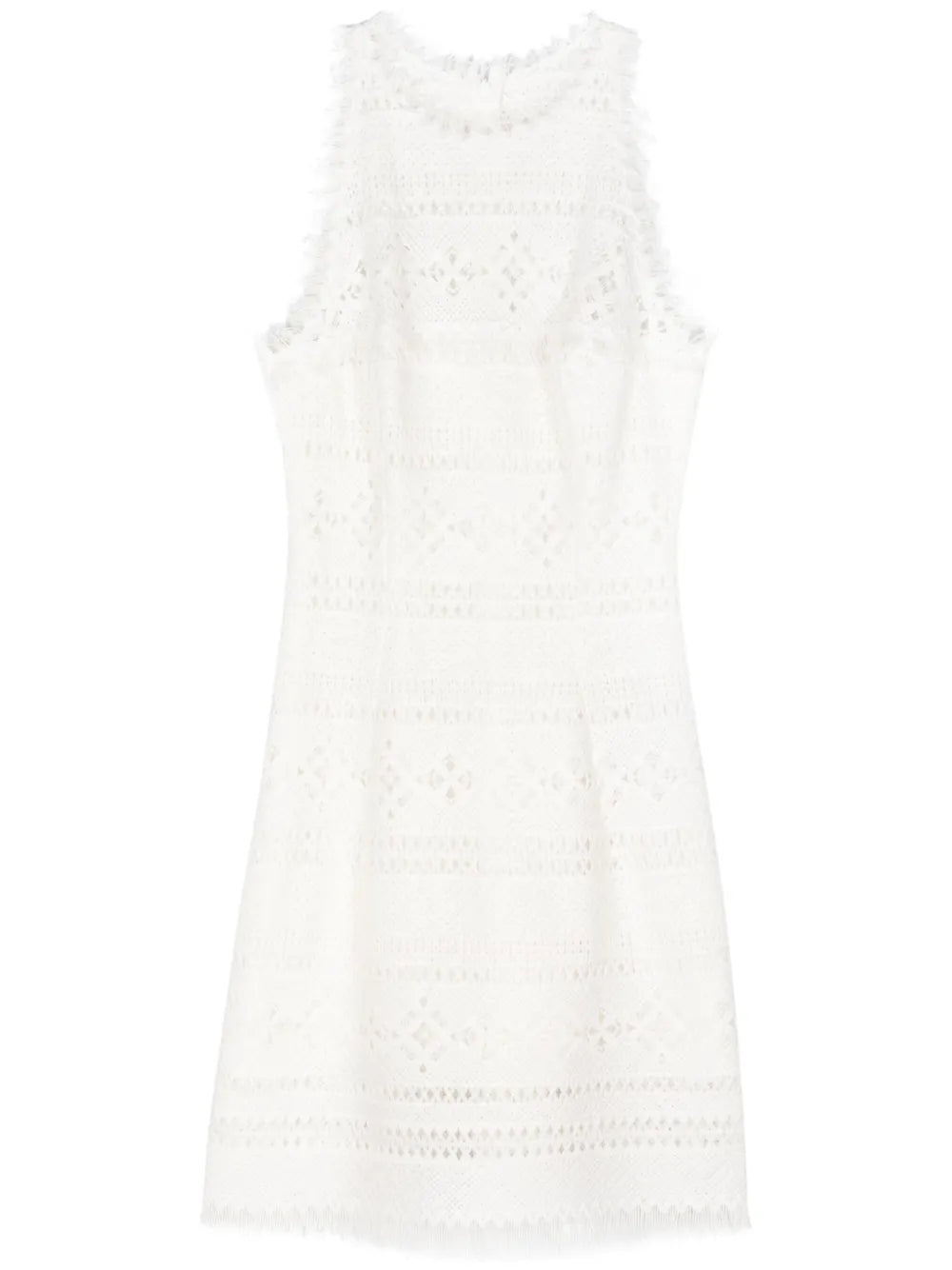 Fringed Knitted Mini Dress