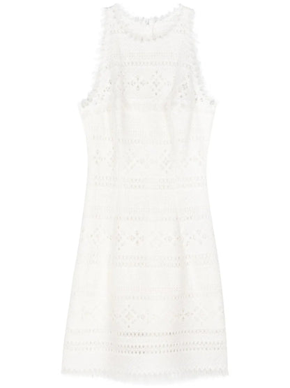 Fringed Knitted Mini Dress