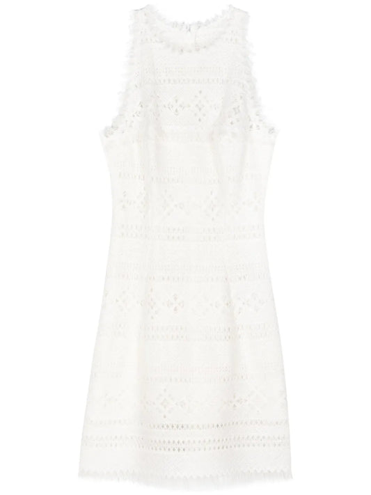 Fringed Knitted Mini Dress