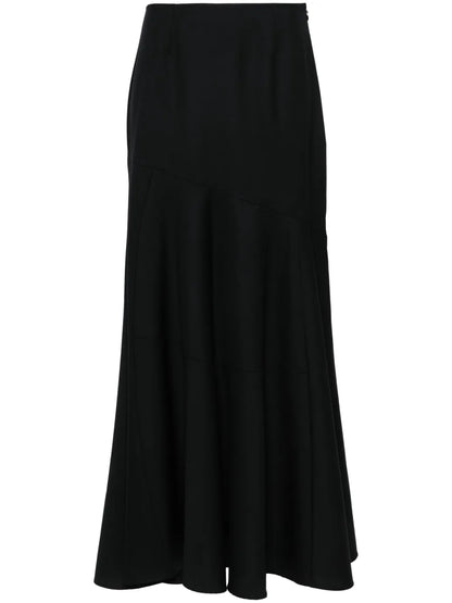 Bias-Cut Maxi Skirt