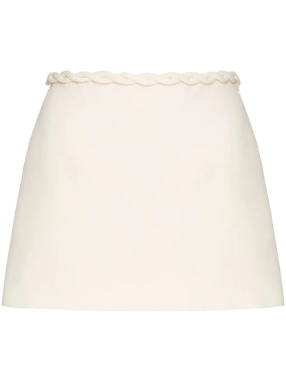 High-Waisted Silk Skirt