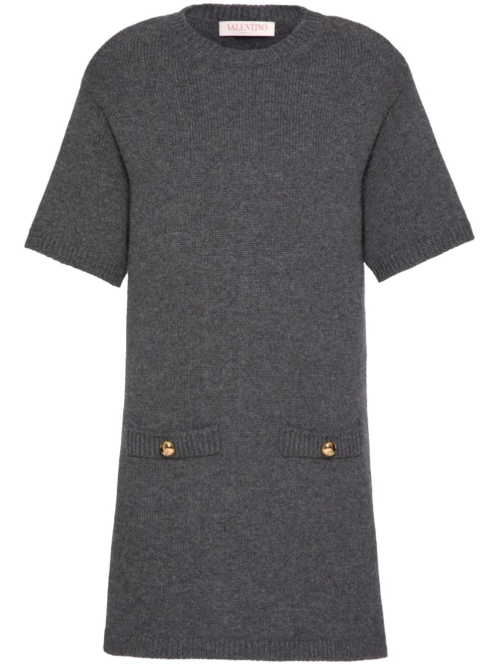 Short-Sleeve Knitted Dress